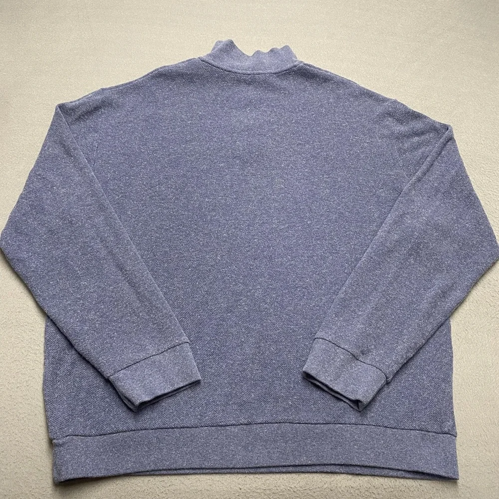 Polo Golf Ralph Lauren Sweater Mens‎ 2XL Blue Quarter Zip Mock Neck Alpaca Blend